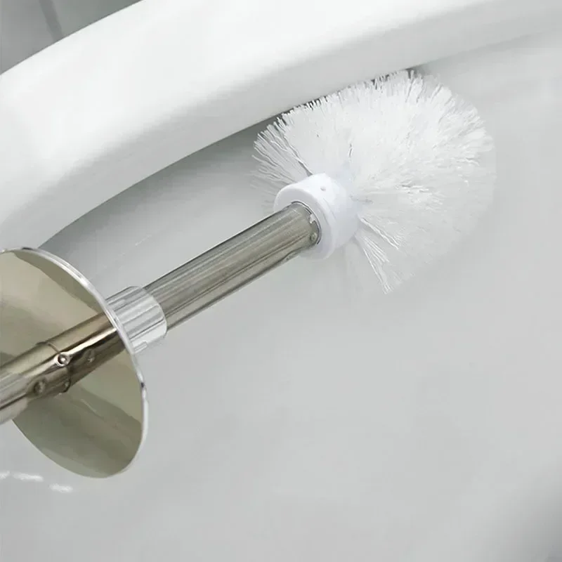 Creative Nordic Style Golden Toilet Brush with Holder Wc Brush Bathroom Cleaning Brush Bath Accessories Household Floor Cleaning thumbnail 5