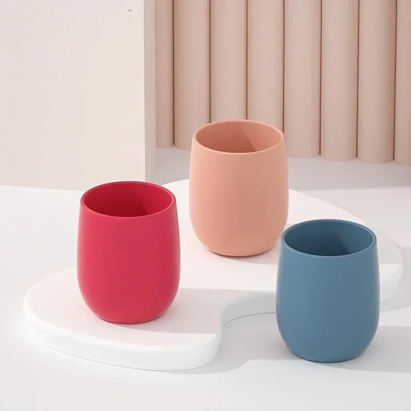 Solid Color Baby Silicone Cup Baby Learn To Drink Cup Kids Feeding Cup Toddler Tableware Drinking Feeding Accessories thumbnail 5