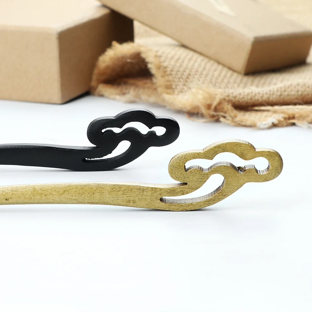 Retro Chinese Style Hairpins Women Wooden Lucky Clouds Hair Sticks Ethnic Antiquity Hair Clip Pin Girls Hair Accessories Jewelry thumbnail 5