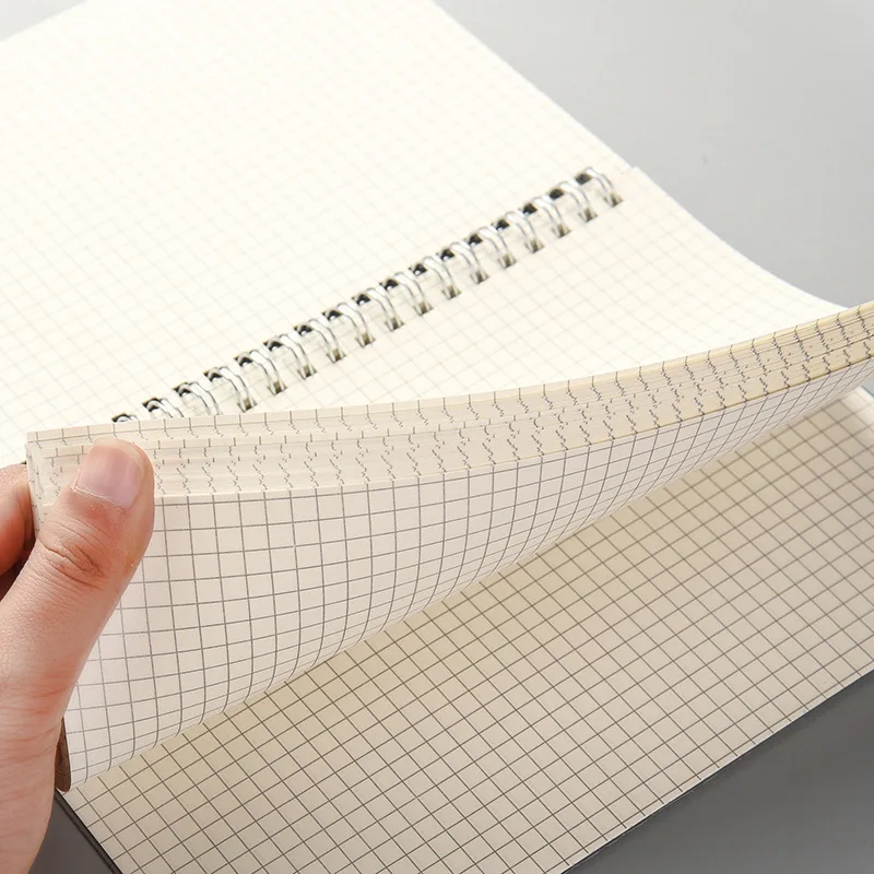 B5/A5/A6 Coil Notebook 80 Pages Matte Cover Horizontal Line Square Hand Ledger Thickened Paper School Office Supplies Stationery thumbnail 4