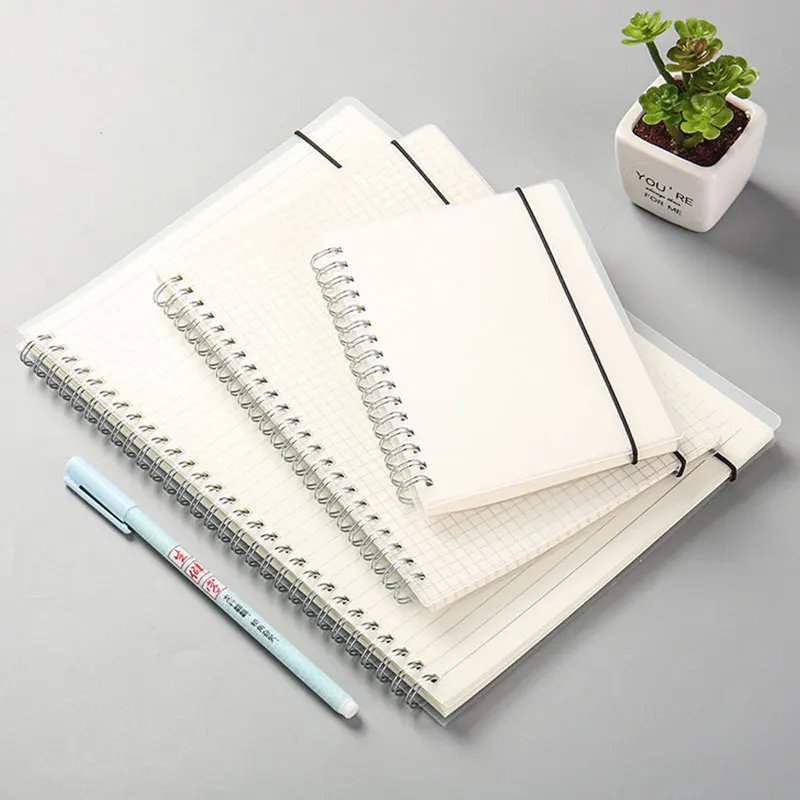 B5/A5/A6 Coil Notebook 80 Pages Matte Cover Horizontal Line Square Hand Ledger Thickened Paper School Office Supplies Stationery thumbnail 2