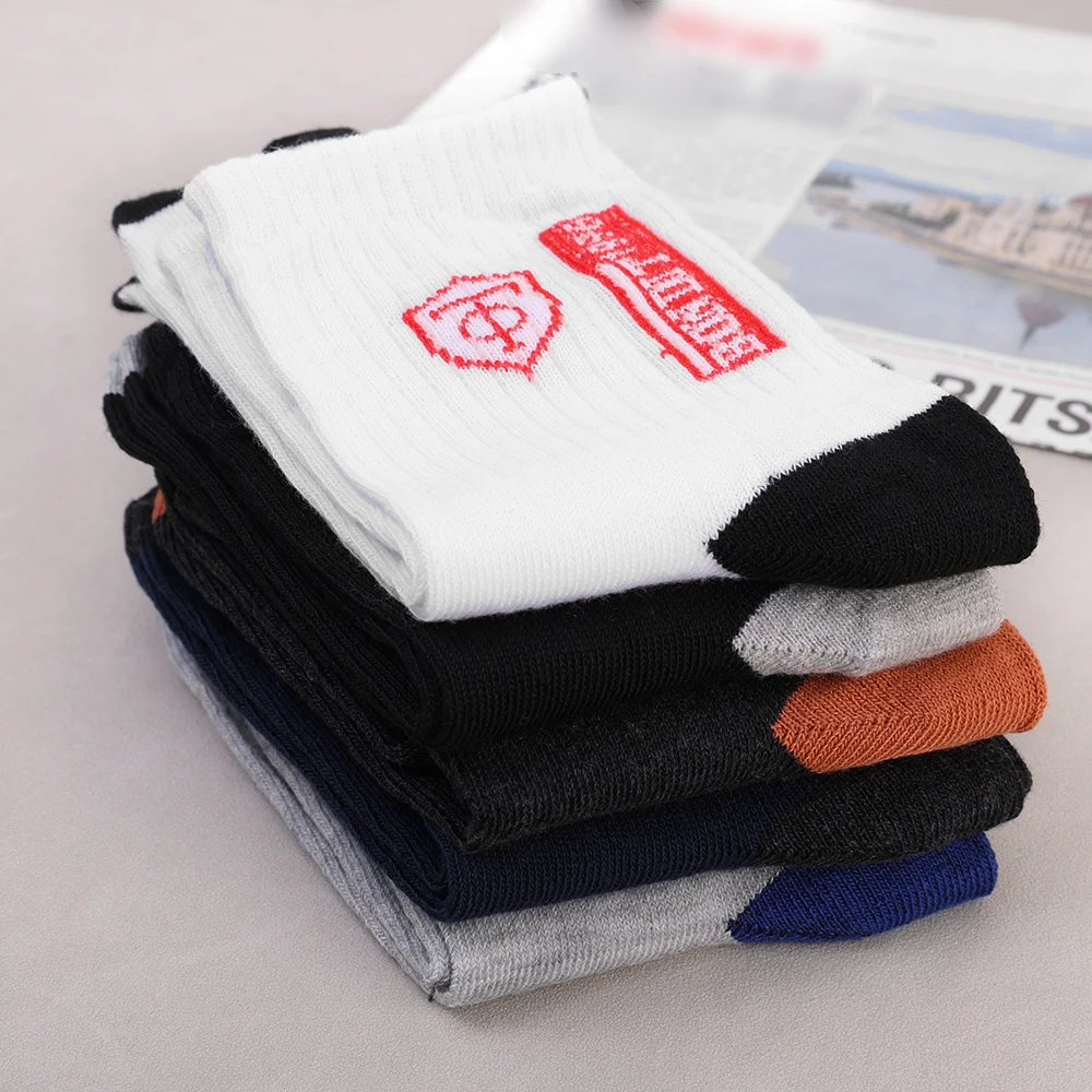 10 Pairs Breathable Cotton Sports Stockings Men Bamboo Fiber Autumn and Winter Men Socks Sweat Absorption Deodorant Business Sox thumbnail 5