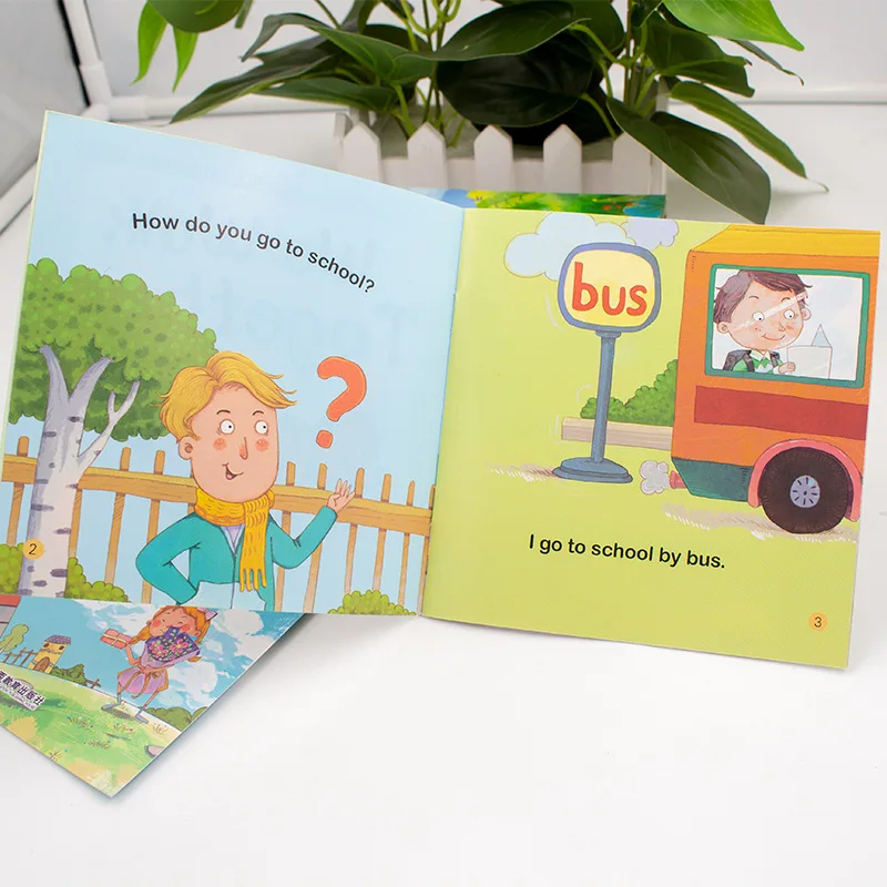 60pcs/Set Video Reading Children's English Early Learning Picture Book Storybook Enlightenment Cognitive Tale Bedtime Story thumbnail 6