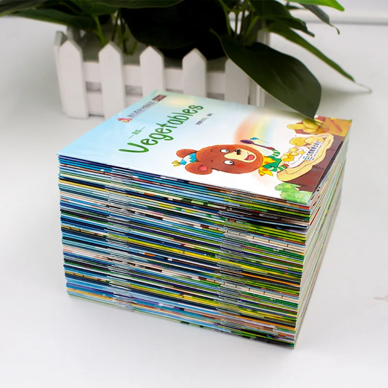 60pcs/Set Video Reading Children's English Early Learning Picture Book Storybook Enlightenment Cognitive Tale Bedtime Story thumbnail 2