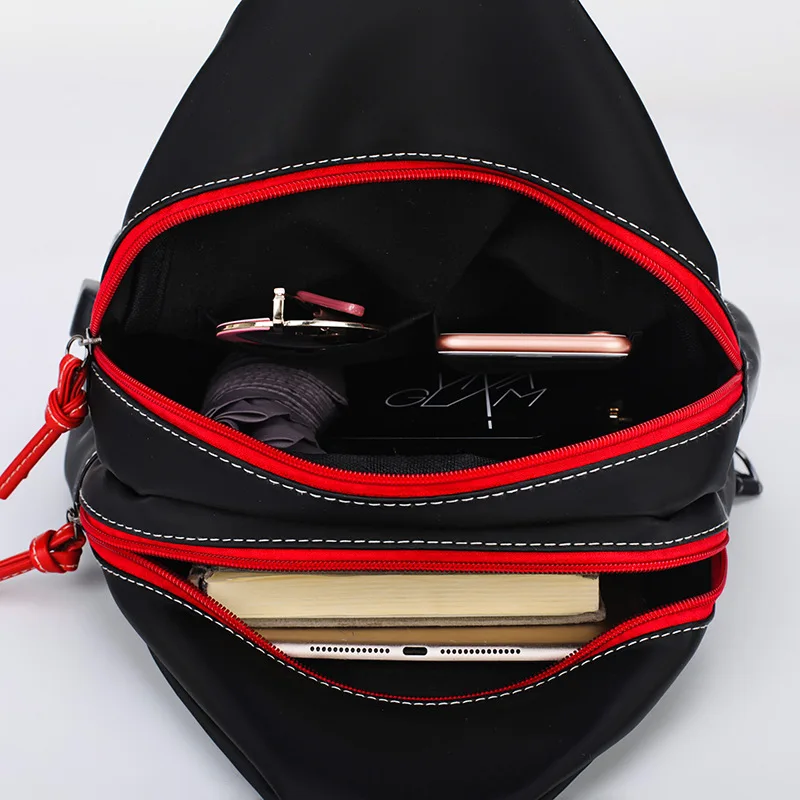 Fashion Women Backpack Waterproof Nylon Shoulder Bag Leisure Travel Luggage Bag Outdoor Crossbody Bag Student School Bag thumbnail 5