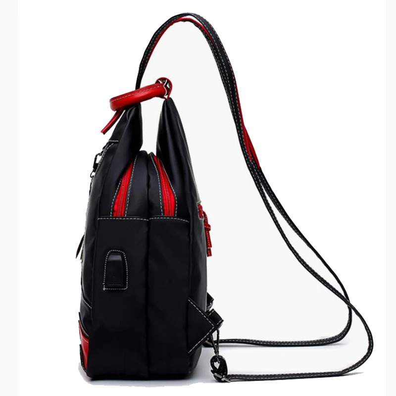 Fashion Women Backpack Waterproof Nylon Shoulder Bag Leisure Travel Luggage Bag Outdoor Crossbody Bag Student School Bag thumbnail 3