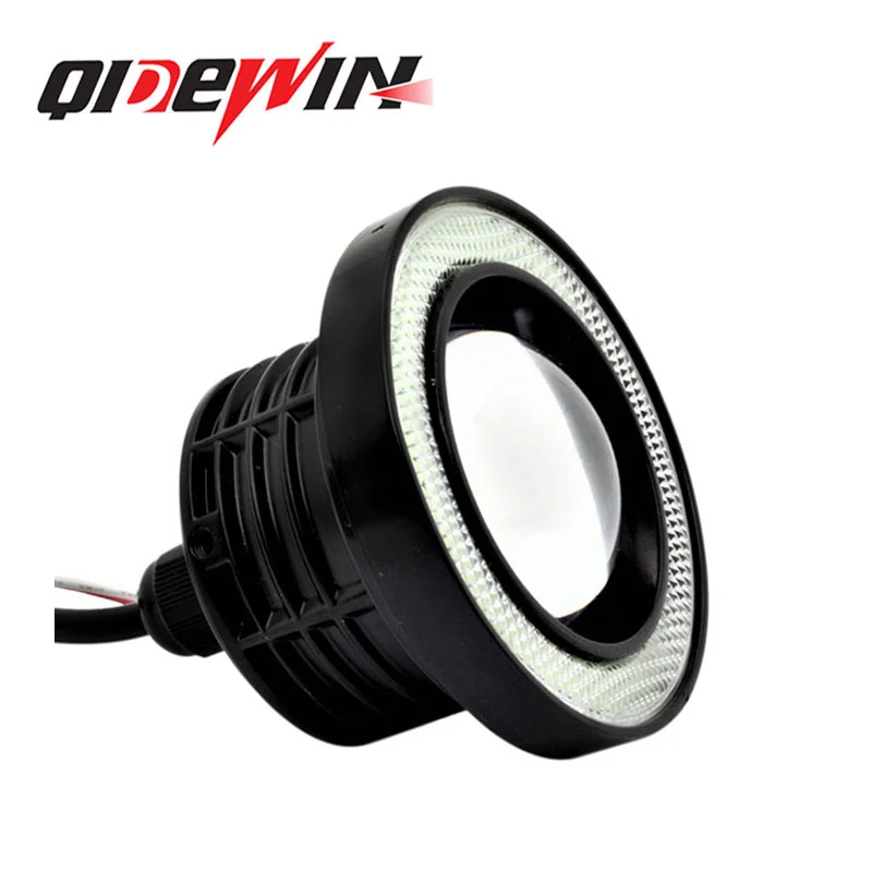 2PCS Projector COB LED Car Fog Light 2.5" 3.0" 3.5" 64mm 76mm 89mm 6500K Halo Angel Eyes Rings DRL Auto White 12V Fog Lamp LED thumbnail 5