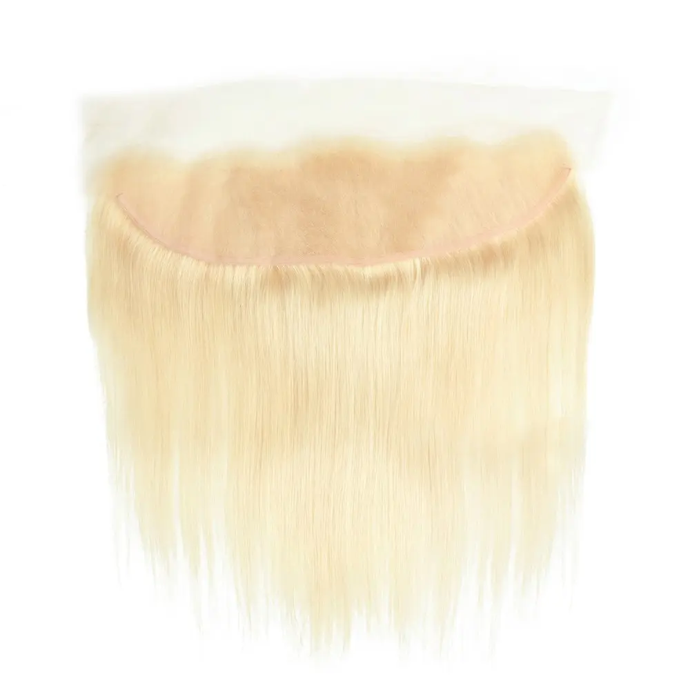 13x4 Blonde Human Hair Lace Frontal Closure  Newmi Pre Plucked Transparent Lace Frontal Natural Hairline 4x4 613 Lace Closure thumbnail 2