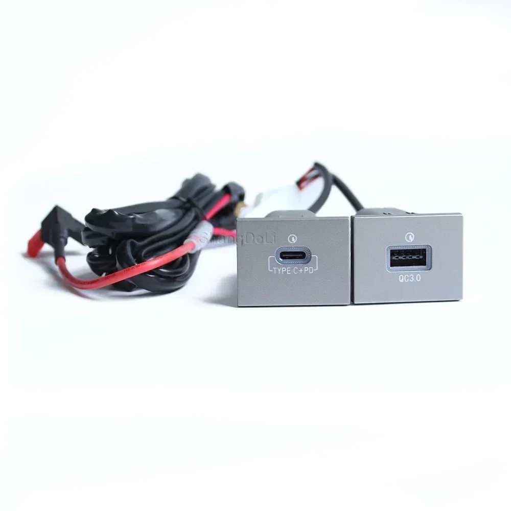 12V/24V Car Phone Charger Socket Double QC3.0 Type C PD USB Charging Port Power Adapter For Ford Focus 2004-2011 mk2 Accessories thumbnail 5