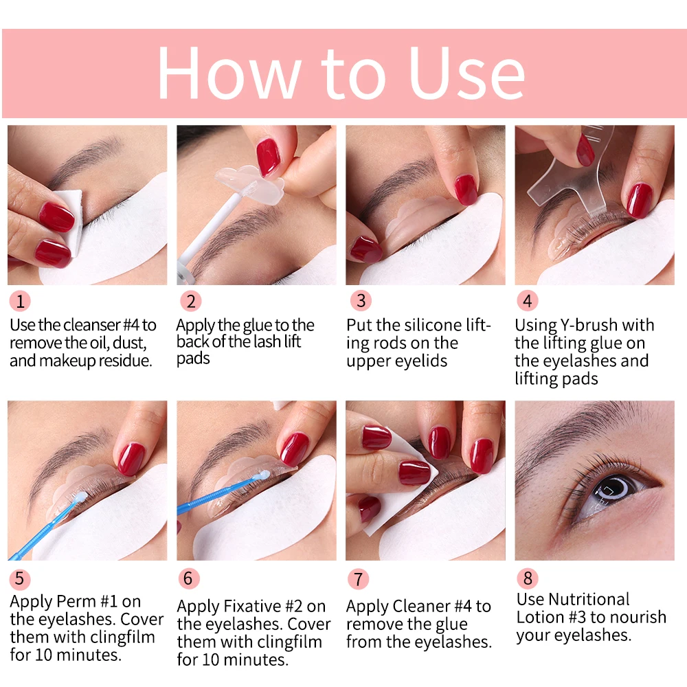 ICONSIGN Lash Lift Kit Keratin Eyelash Perm Set Lifting Eyelash Lasting Curled 6 to 8 Weeks Eyelash Makeup Salon Beauty thumbnail 4