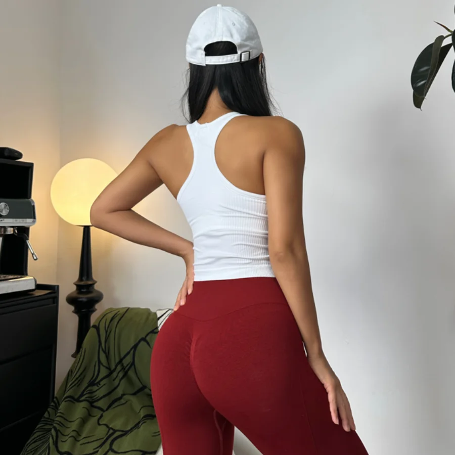 Sports short vest sleeveless, breathable, sweat-absorbent, wearing running and fitness training yoga clothes. thumbnail 6