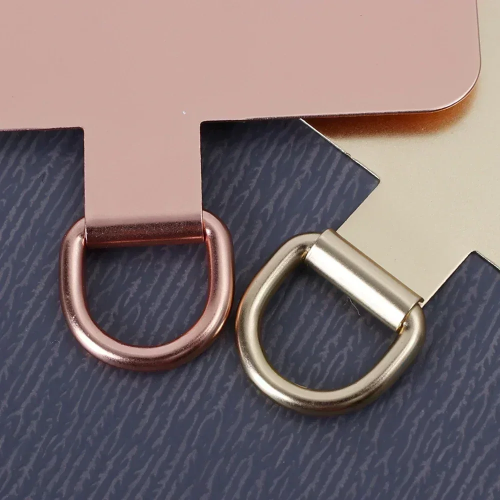 3/2/1Pcs Stainless Steel Hanging Clip Anti-Lost Metal Phone Lanyard Tether Tab Card Ultra Thin Cell Phone Sling Piece Patch thumbnail 4