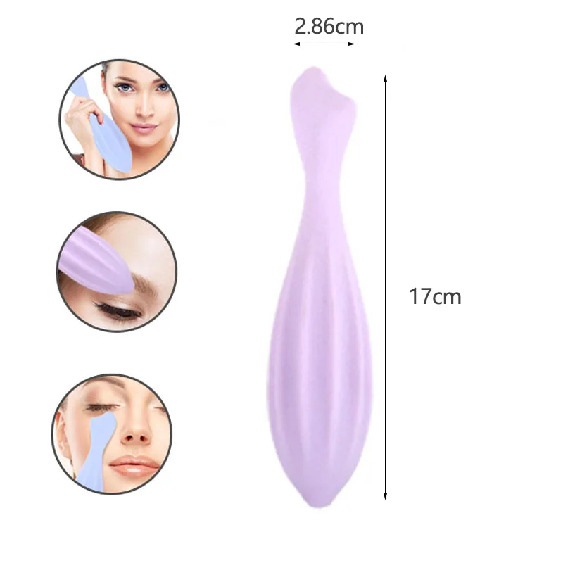 Alwafore Face Roller for Face and Eye Face Beauty Roller Tools Gua Sha Face Massage Silicone Face Roller Beauty Skin Care Tool thumbnail 4