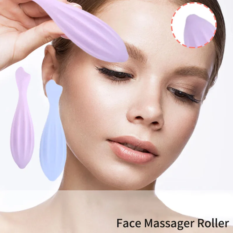 Alwafore Face Roller for Face and Eye Face Beauty Roller Tools Gua Sha Face Massage Silicone Face Roller Beauty Skin Care Tool thumbnail 2