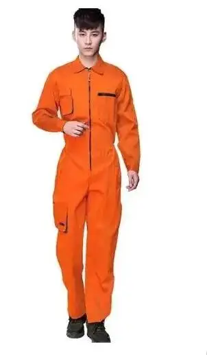 New Men's Long-Sleeved Overalls Overalls Zipper Pocket Jumpsuit Jumpsuit Fashion Labor Casual Work Clothes Plus Size S-4xl thumbnail 6