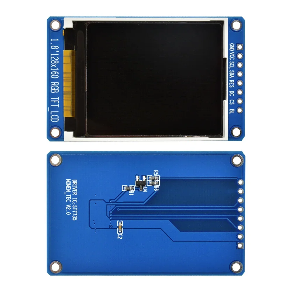 1.8 inch Full Color 128x160 SPI Full Color TFT LCD Display Module ST7735S 3.3V Replace OLED Power Supply for Arduino thumbnail 2