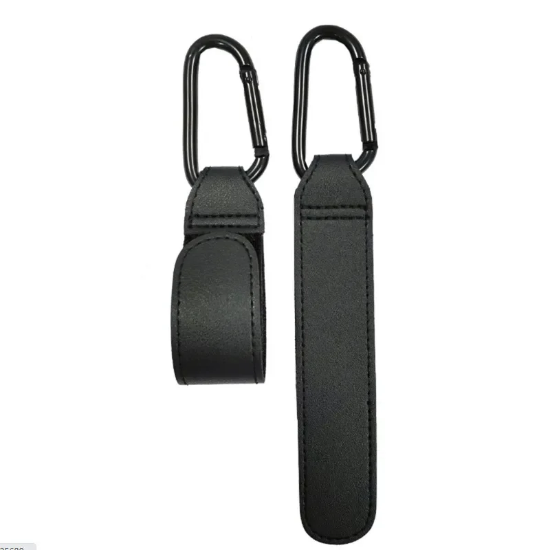 1/2pcs PU Leather Baby Stroller Hook for Pram Rotate 360 Degree Rotatable Cart Organizer Pram Hook Stroller Accessories thumbnail 4
