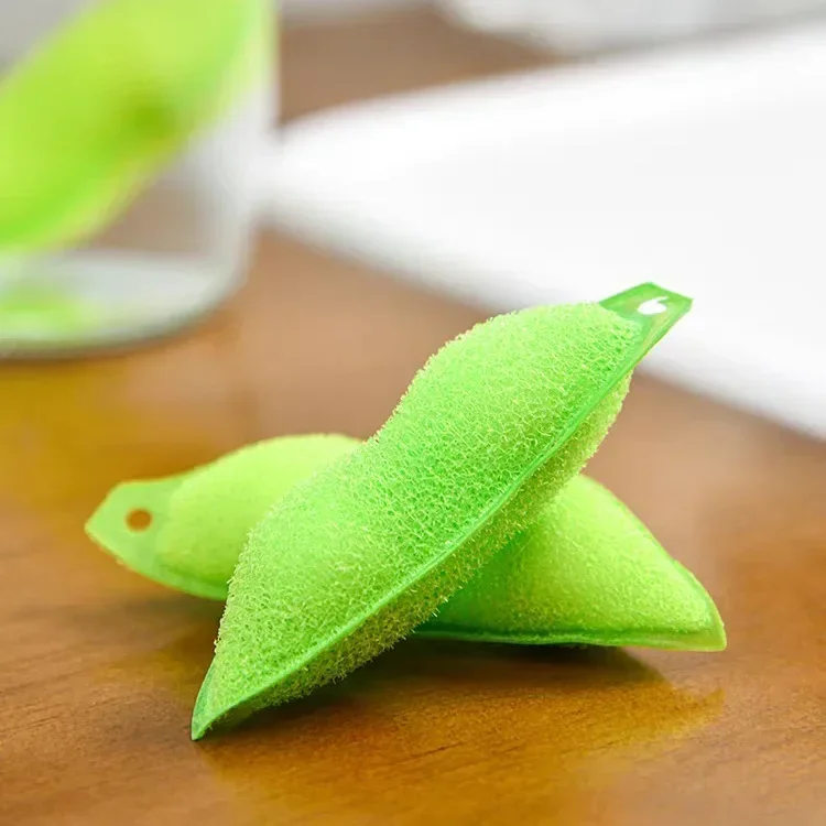 Pea Cleaning Sponge Kitchen Cup Cleaning Brush Coffee Tea Wine Drink Glass Bottle Cleaner Brush Cup Scrubber Cleaning Gadgets thumbnail 2