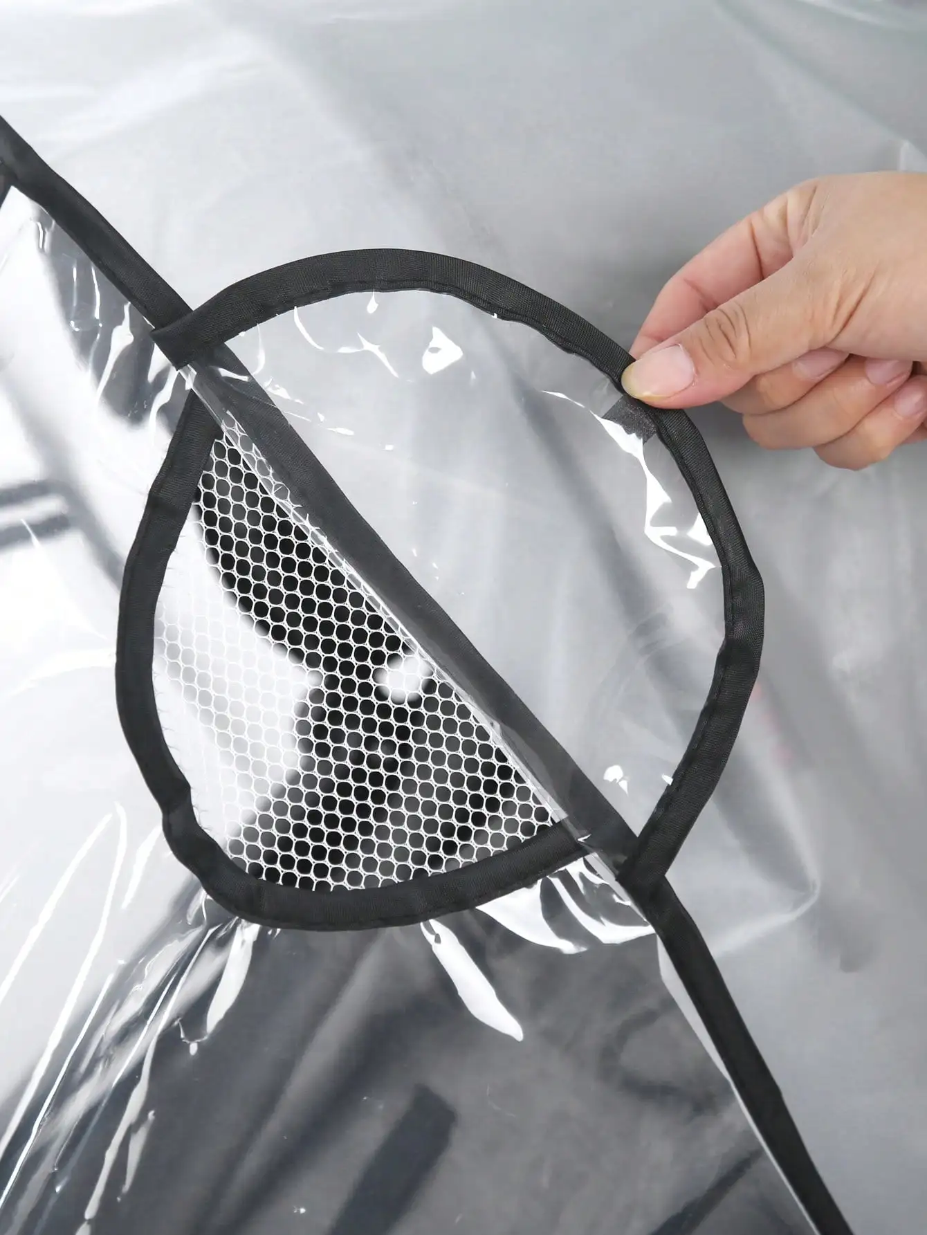 Baby stroller accessories waterproof and rainproof cover transparent windproof and dustproof opened for baby stroller raincoats thumbnail 3