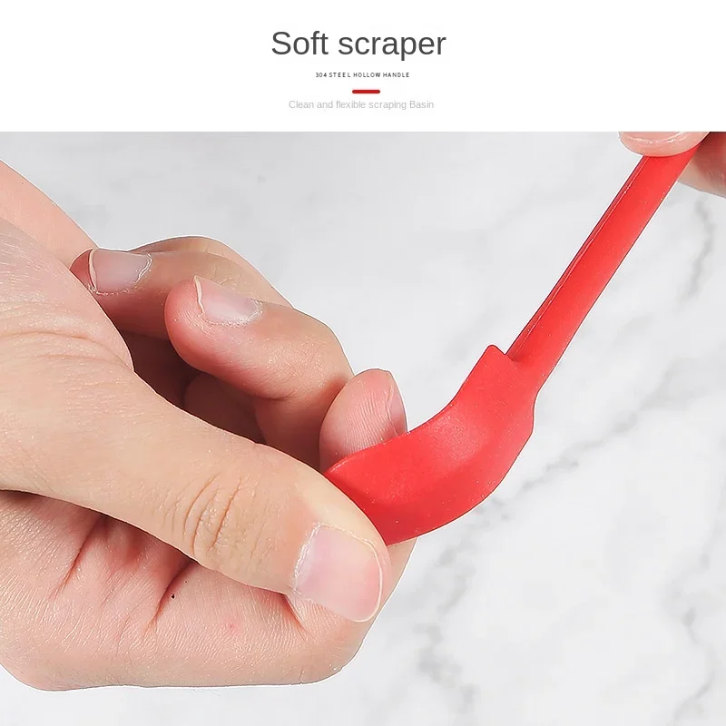 Spatula Cosmetics Digging Spoon Mini Silicone Double-headed Small Sharp Scraper Butter Jam Scraping Spoon 3-piece Set Scraping thumbnail 2