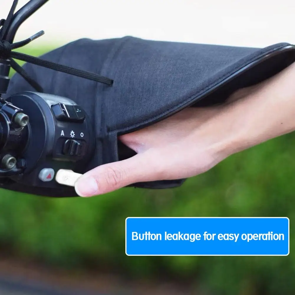 Motorcycles Handlebar Gloves For E-bike Motorcycles Outdoors Sun Protection Windproof Waterproof Handlebar Cover Accessories thumbnail 3