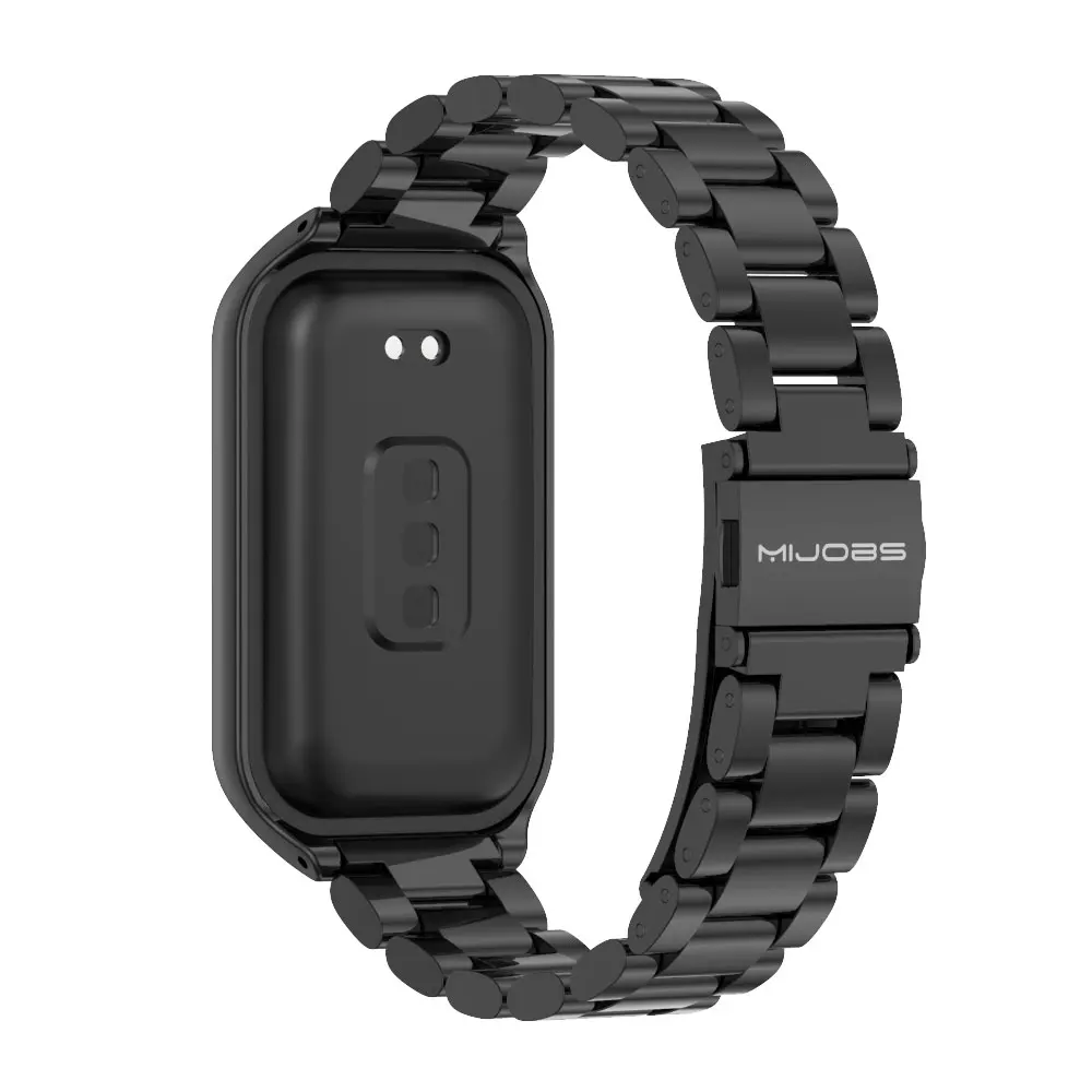 Strap For Xiaomi Mi Band 8 9 Active Bracelet for Xiaomi Smart Band 8 Active Stainless Steel Metal Watchband Mi Band 8 Active thumbnail 6