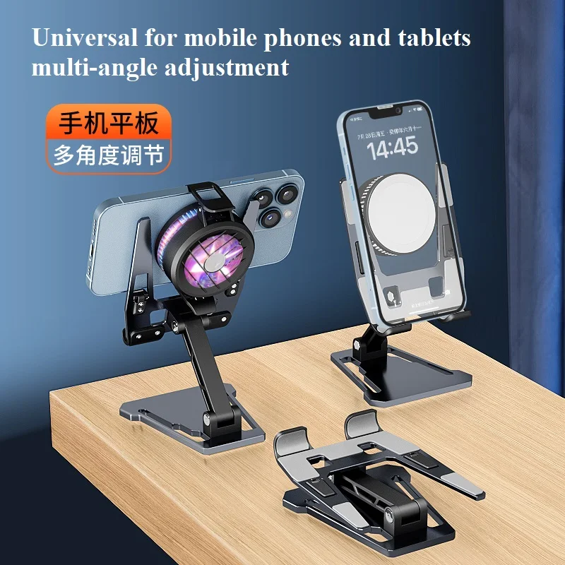 New Aluminum Alloy Live Desktop Folding FZ01 Tablet Mobile Phone Support Bracket Holder thumbnail 6
