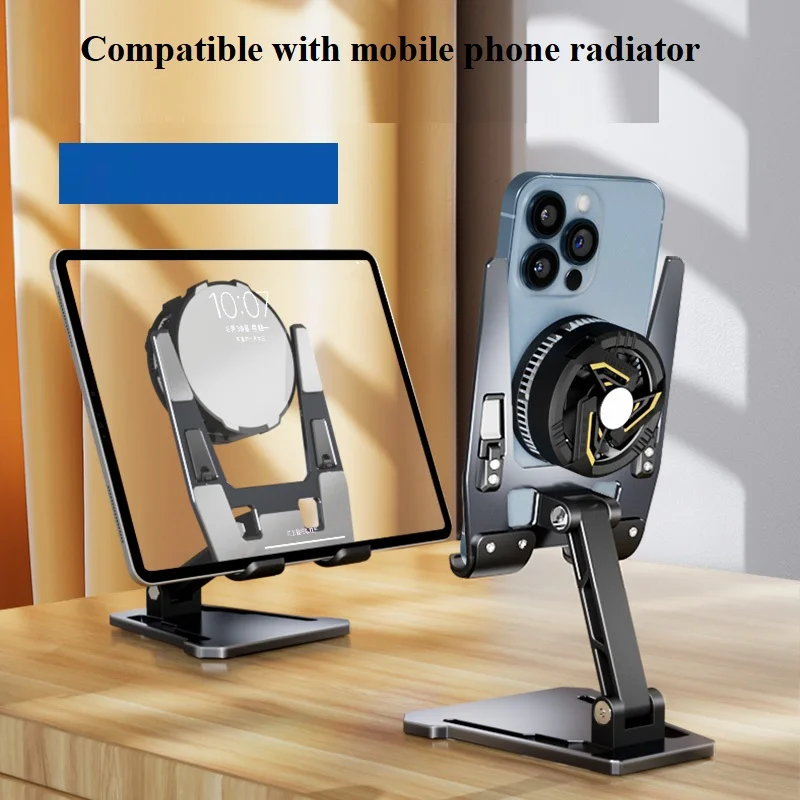 New Aluminum Alloy Live Desktop Folding FZ01 Tablet Mobile Phone Support Bracket Holder thumbnail 2