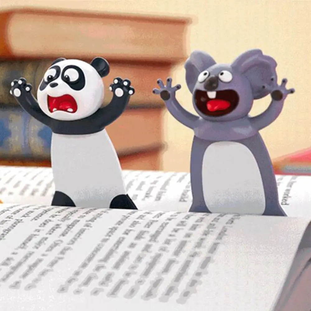 1PC 3D Cartoon Animal Bookmarks Ocean Series PVC Funny Marker Octopus Stereo Seal Creative Stationery for Children Gift Bookmark thumbnail 2