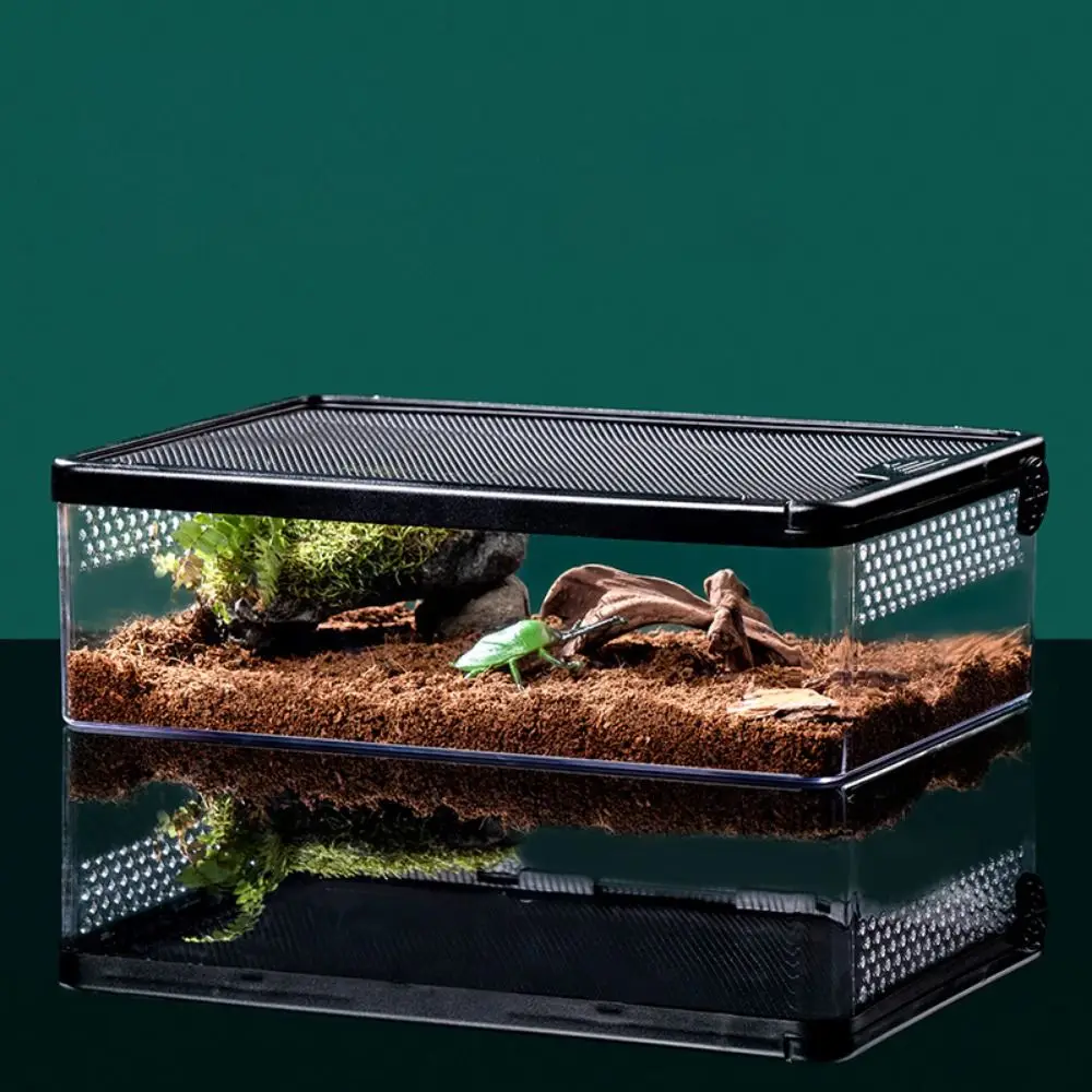 Reptile Breeding Box Acrylic Spider Lizard Amphibian Terrarium Leak-proof Pet Habitat Animal Accessories