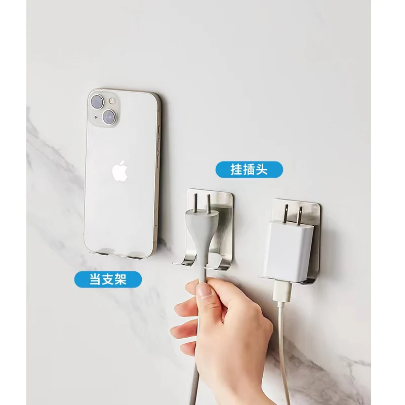Bathroom Stainless Steel Razor Holder Storage Hook Wall  Men Shaving Shaver Shelf Punch Free Razor RackBathroom Accessories thumbnail 6