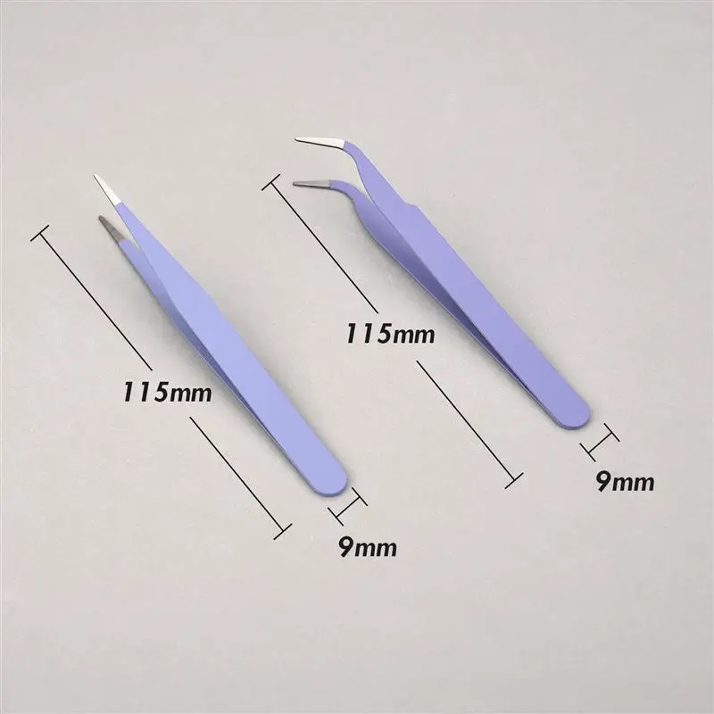 Stainless Steel Tweezers Scrapbook Sticker Tape Picking Straight Head Elbow Tweezers DIY Junk Journal Album Crafts Supplies thumbnail 6