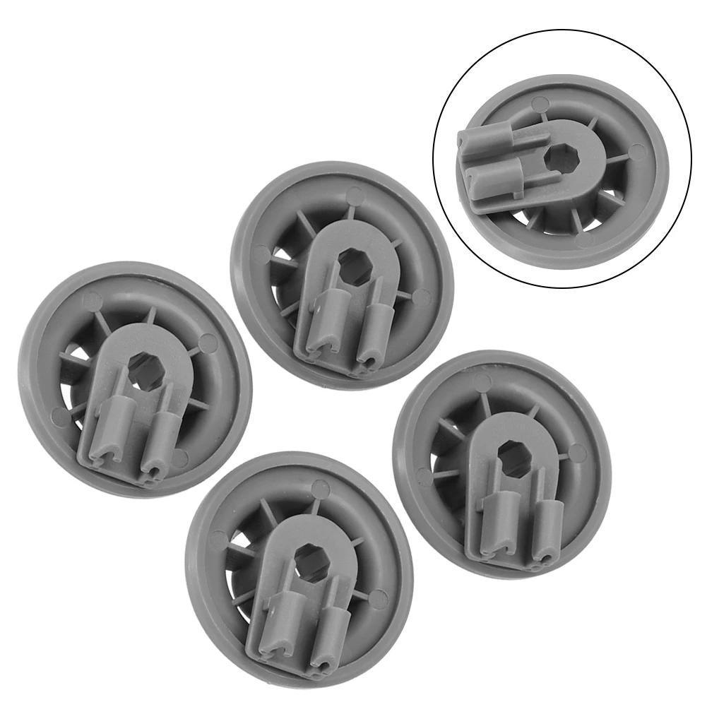 4 Pcs Lower Basket Wheels For Bosch For Siemens 611475 165314 00611475 Household Dishwasher Replacement Spare Parts thumbnail 4