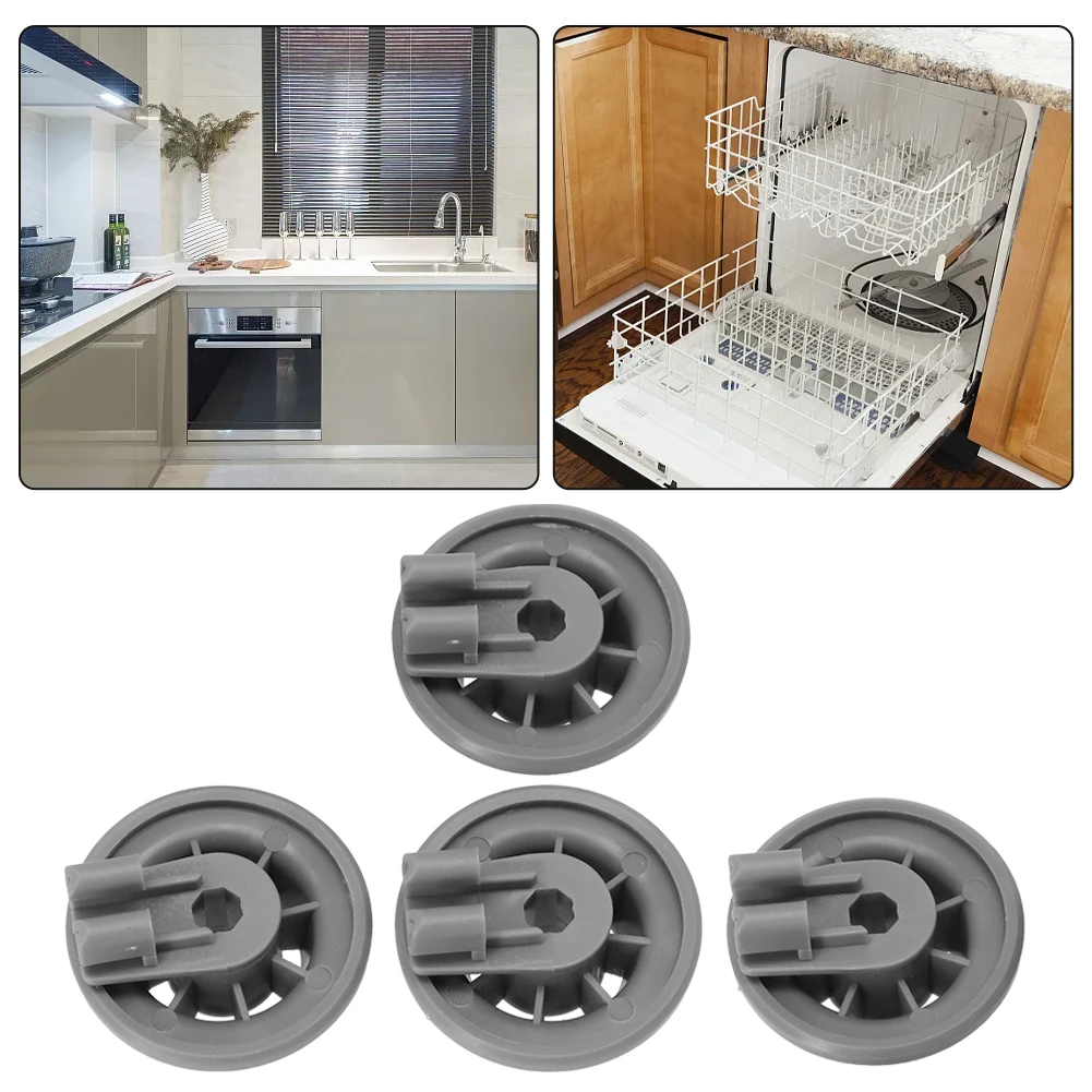 4 Pcs Lower Basket Wheels For Bosch For Siemens 611475 165314 00611475 Household Dishwasher Replacement Spare Parts thumbnail 6