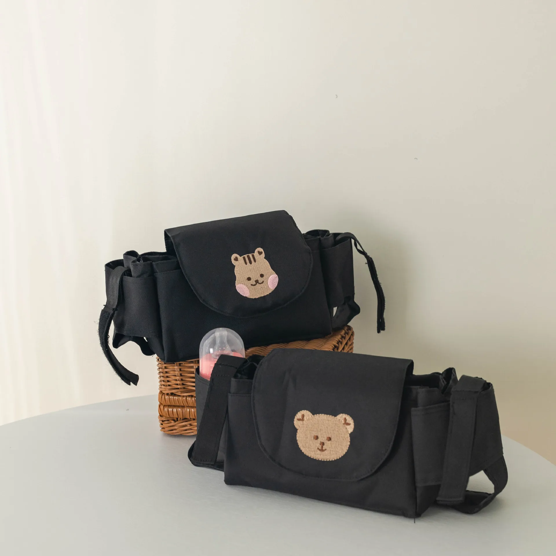 Baby Stroller Bag Pram Organizer Baby Accessories Cup Holder Newborn Trolley Portable Travel Car Bags for Carriages Universal thumbnail 4