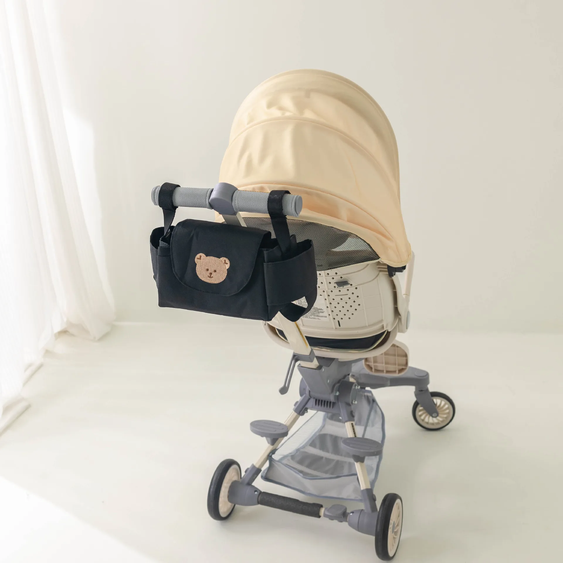 Baby Stroller Bag Pram Organizer Baby Accessories Cup Holder Newborn Trolley Portable Travel Car Bags for Carriages Universal thumbnail 2