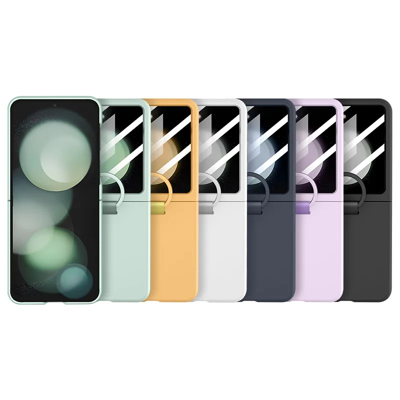 Hot Skin Feel Glass Case for Samsung Galaxy Z Flip 7 FE 6 5 5G Fold business Fashion Cover Anti-knock Cases for Flip5 Flip6 thumbnail 6