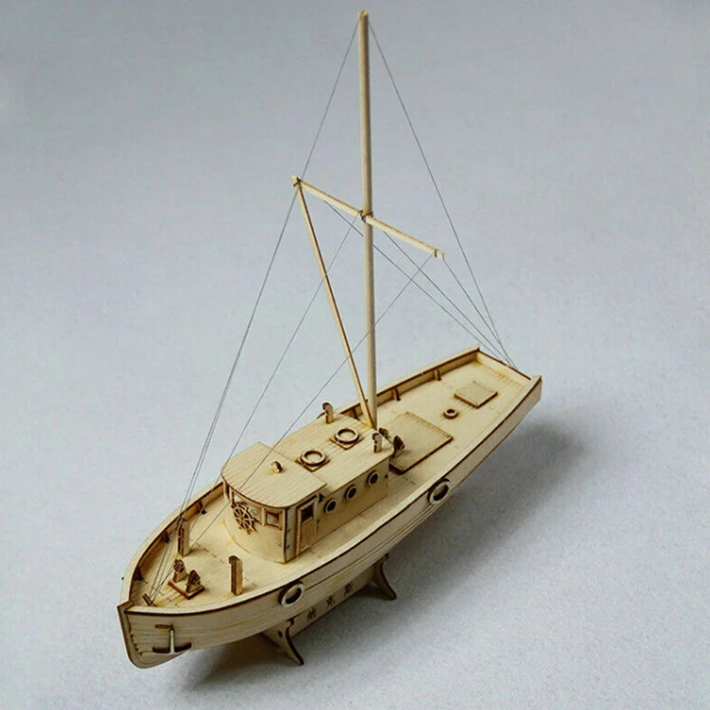 1/30 Scale Nurkse Assembly Wooden Sailboat DIY Wooden Kit Puzzle Toy Sailing Model Ship Gift For Children And Adult thumbnail 5