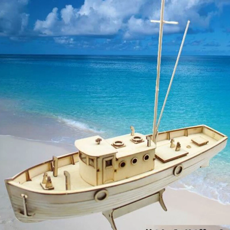 1/30 Scale Nurkse Assembly Wooden Sailboat DIY Wooden Kit Puzzle Toy Sailing Model Ship Gift For Children And Adult thumbnail 6