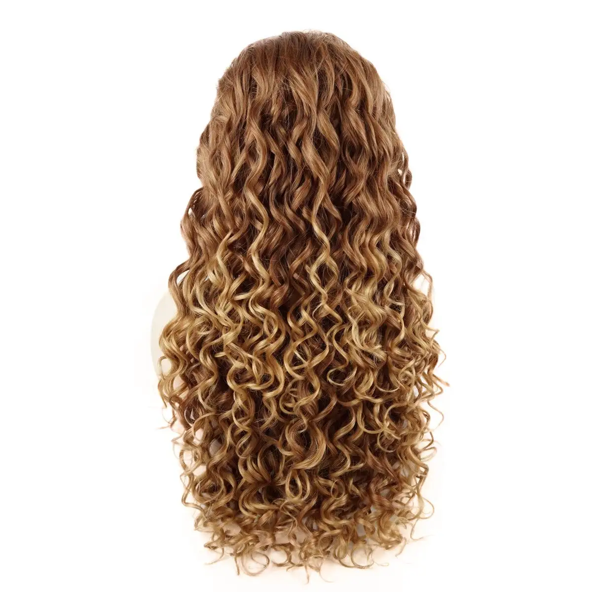 61cm/24Inch synthetic Wig for Women Girls + 1 Wig Cap Long Black Purple Brown Curly  Soft Heat Resistant Fiber Wigs thumbnail 2
