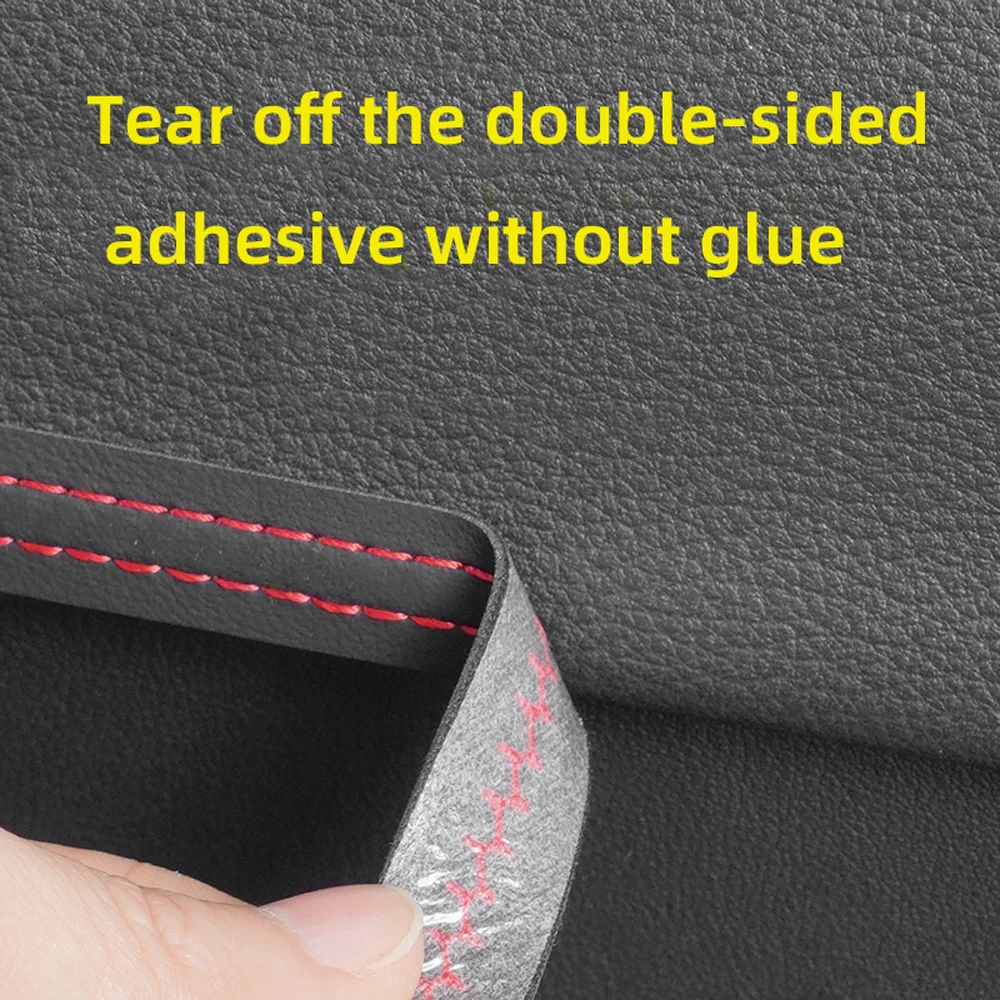 Universal Car Mouldings Trim Pu Leather DIY Braid Decorative Line Strip For Door Dashboard Sticker Car Interior Accessories thumbnail 2