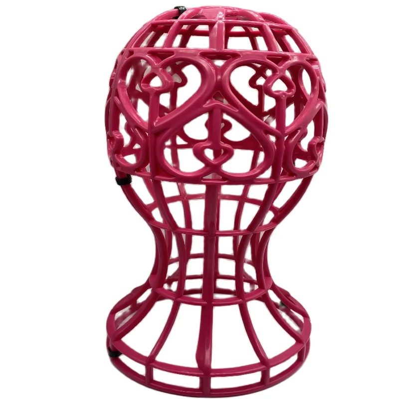 New arrival 4 color Lantern Shape Plastic Wig Stand Hat Cap Holder Foldable Multi-Purpose Wig Head Stand wig accessories thumbnail 5