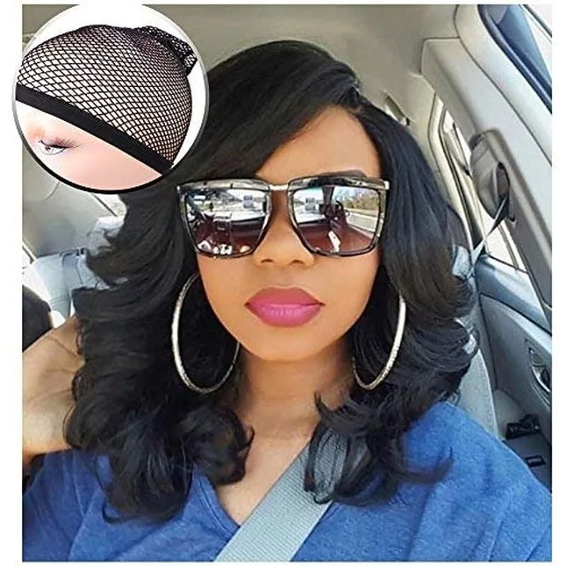 16in/40cm Loose Wave Lace Part Pure Color Nature Curly Synthetic Heat Resistant Weave for Women thumbnail 3
