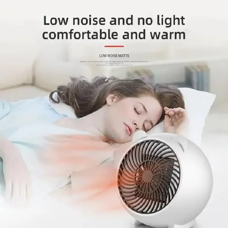 Electric Heater Mini Portable Intelligent Air Heater Reduced Wind Noise Home Heating Warmer Fan Intelligent Constant Temperature thumbnail 2