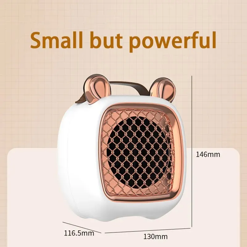 Electric Heater Mini Portable Intelligent Air Heater Reduced Wind Noise Home Heating Warmer Fan Intelligent Constant Temperature thumbnail 6