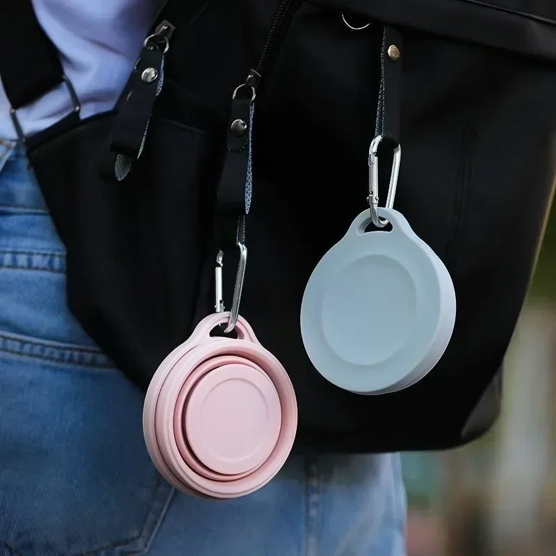 180ml Folding Cup Mini Retractable Cup Silicone Portable Teacup Outdoor Travel Coffee Telescopic Drinking Mug with Lid thumbnail 4