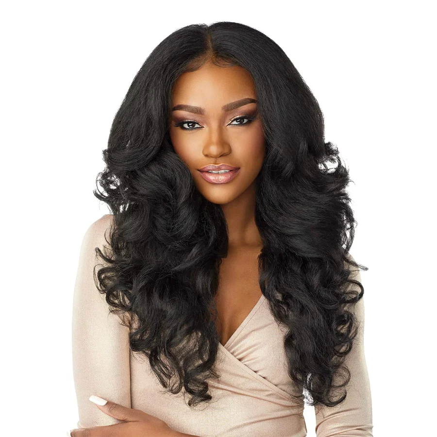 66-71cm/26-28in Hand Woven Natural Pre Drawn Hairline Illusion synthetic wig