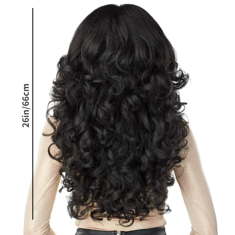 66-71cm/26-28in Hand Woven Natural Pre Drawn Hairline Illusion synthetic wig thumbnail 2