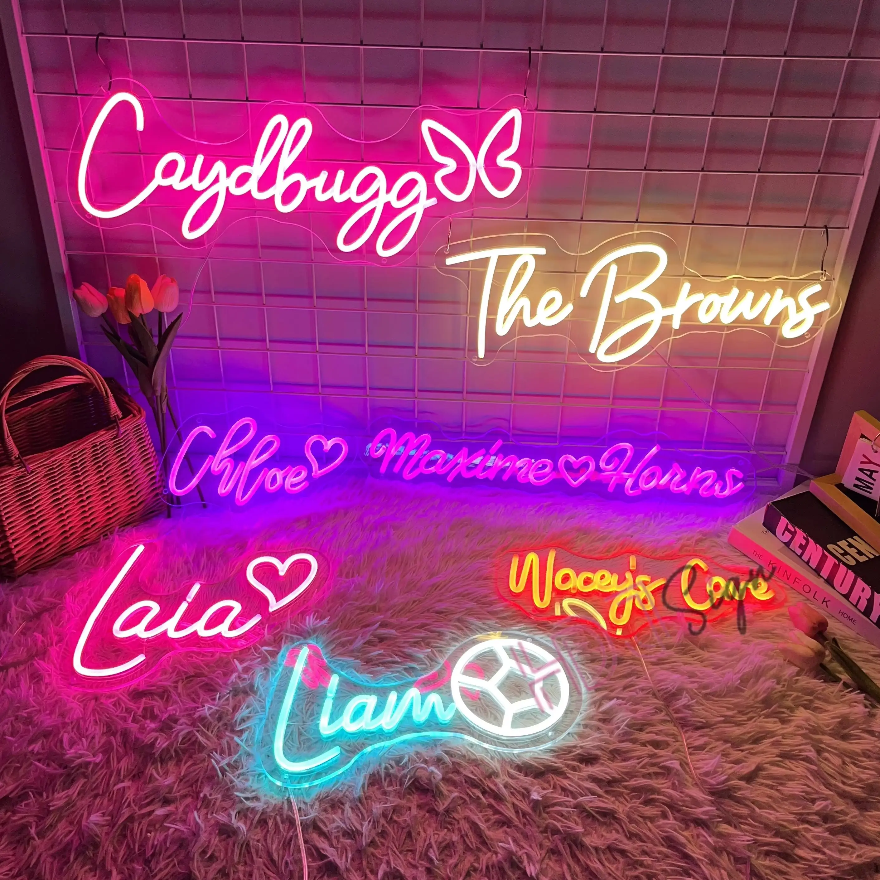 Custom Neon Sign LED First Name Light Kids Name Neon Personalized Sign Teenage Room Decor Neon Led Lamp for Bedroom Wall Decor thumbnail 2