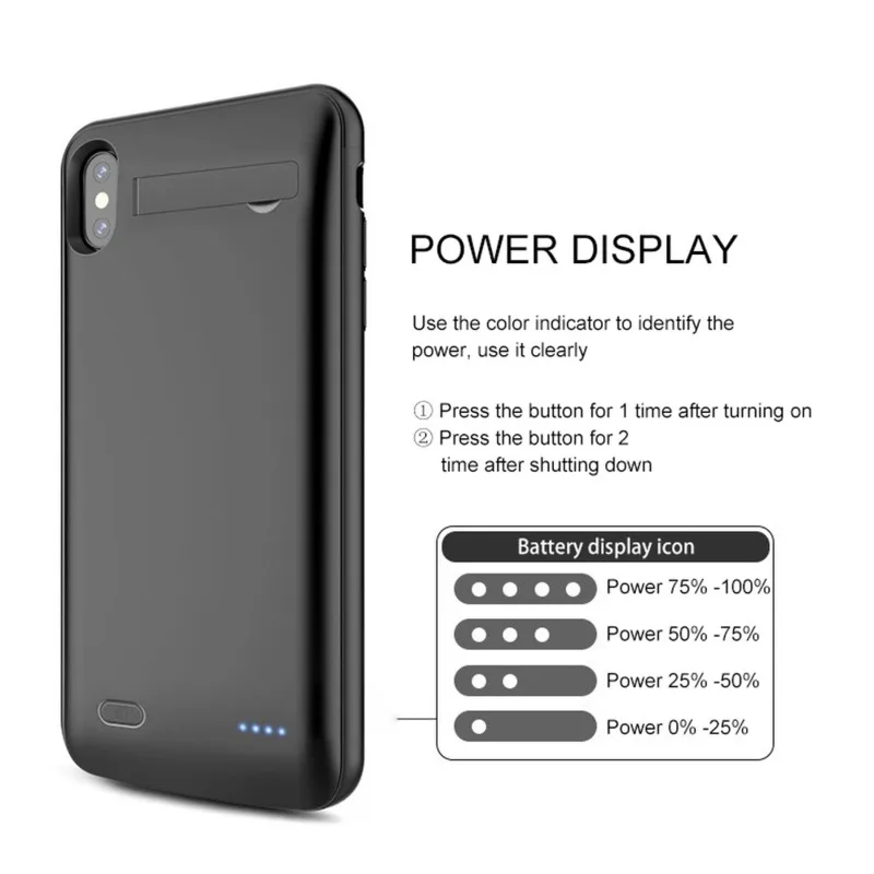 10000MAH Ultra Thin Battery Charger Case For iPhone 7 8 Plus SE 2 Charge Case For iPhone 11 12 Pro Max Xs Max Power Bank Charger thumbnail 4